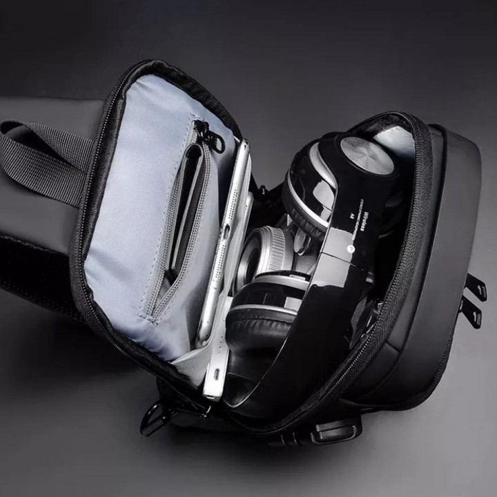 Bolso Manos Libres Tipo Pechero Para Hombre Con Clave