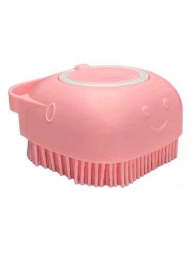 Cepillo Masajeador Silicona Ducha Con Dispensador Shampoo