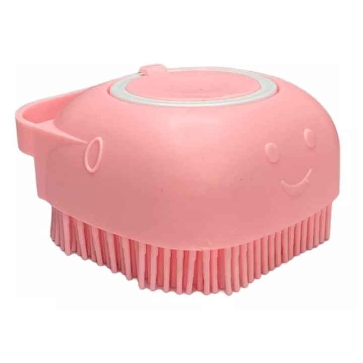 Cepillo Masajeador Silicona Ducha Con Dispensador Shampoo
