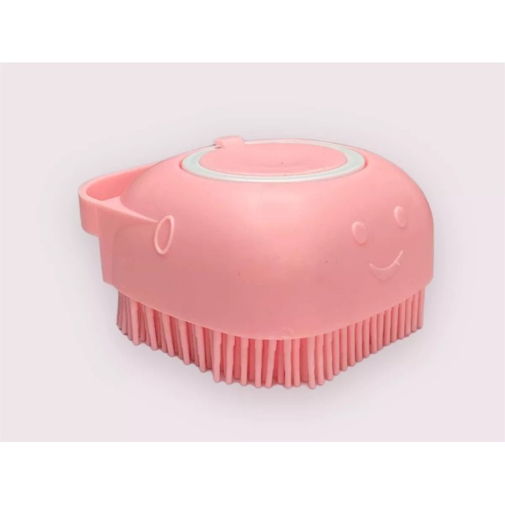 Cepillo Masajeador Silicona Ducha Con Dispensador Shampoo