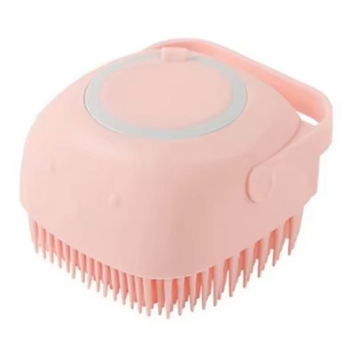 Cepillo Masajeador Silicona Ducha Con Dispensador Shampoo