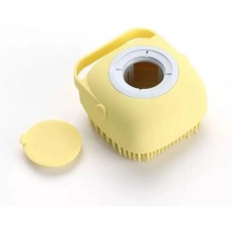 Cepillo Masajeador Silicona Ducha Con Dispensador Shampoo