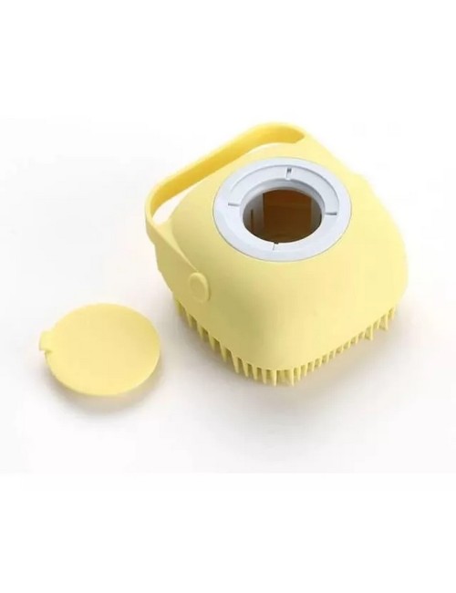 Cepillo Masajeador Silicona Ducha Con Dispensador Shampoo