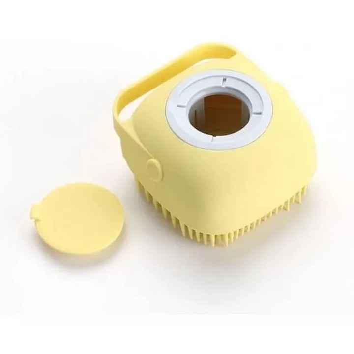 Cepillo Masajeador Silicona Ducha Con Dispensador Shampoo
