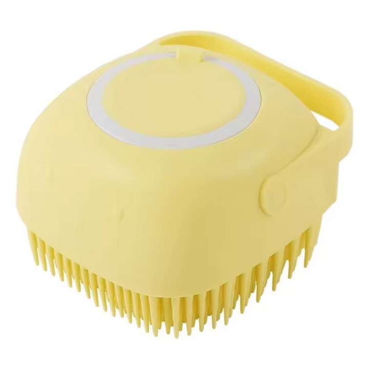 Cepillo Masajeador Silicona Ducha Con Dispensador Shampoo