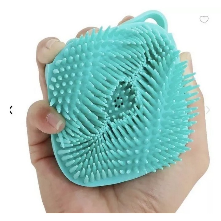 Cepillo Masajeador Silicona Ducha Con Dispensador Shampoo