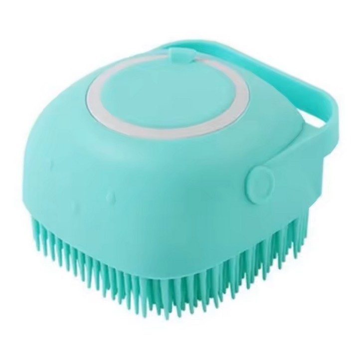 Cepillo Masajeador Silicona Ducha Con Dispensador Shampoo