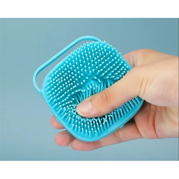 Cepillo Masajeador Silicona Ducha Con Dispensador Shampoo
