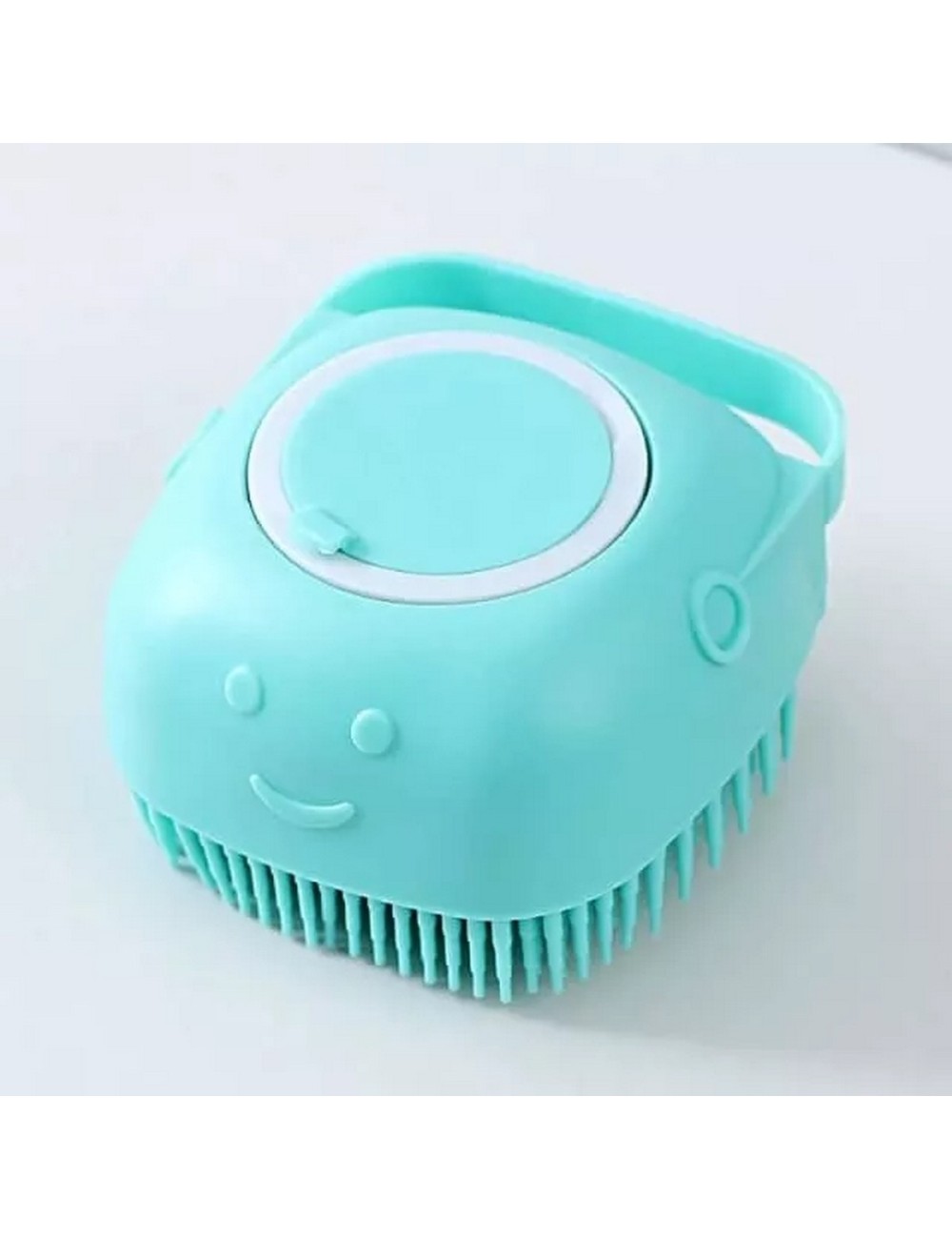 Cepillo Masajeador Silicona Ducha Con Dispensador Shampoo