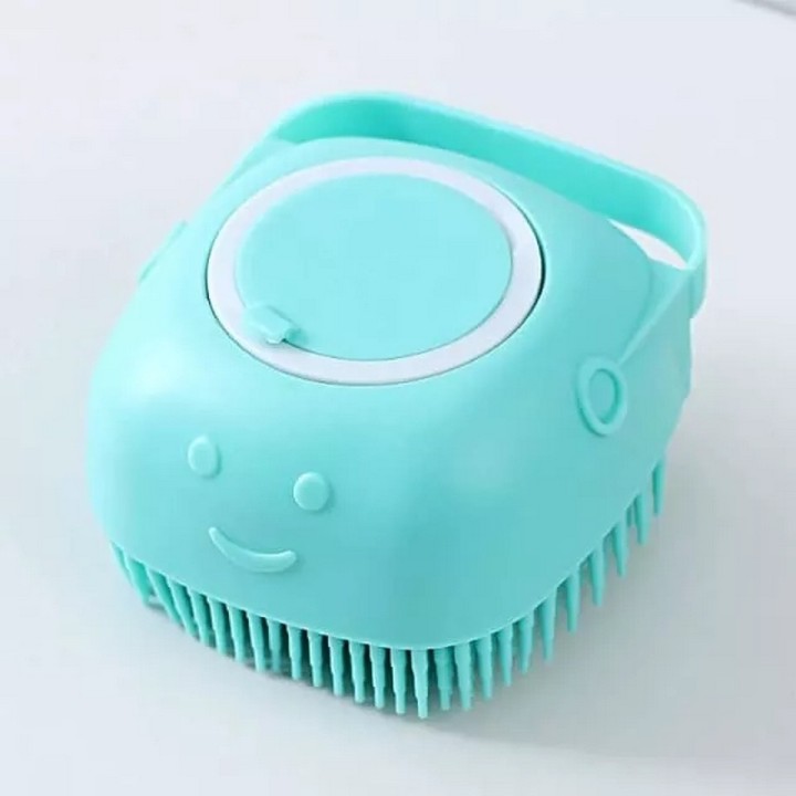 Cepillo Masajeador Silicona Ducha Con Dispensador Shampoo