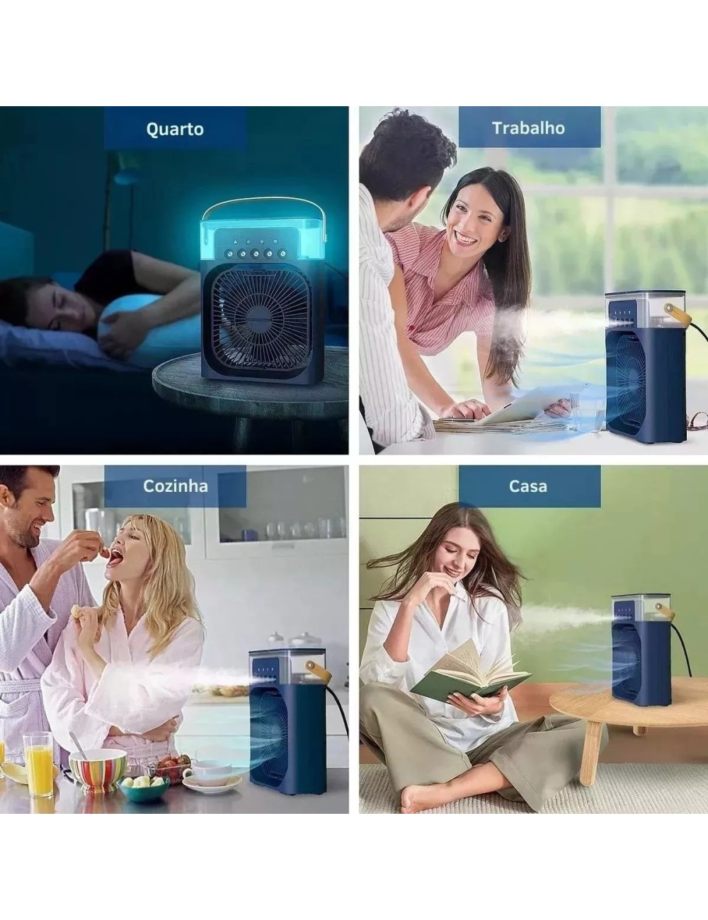 Ventilador Enfriador Portátil Climatizador Humidificador Usb