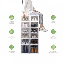 Zapatero Organizador Plegable X6 Almacenamientos Exhibición