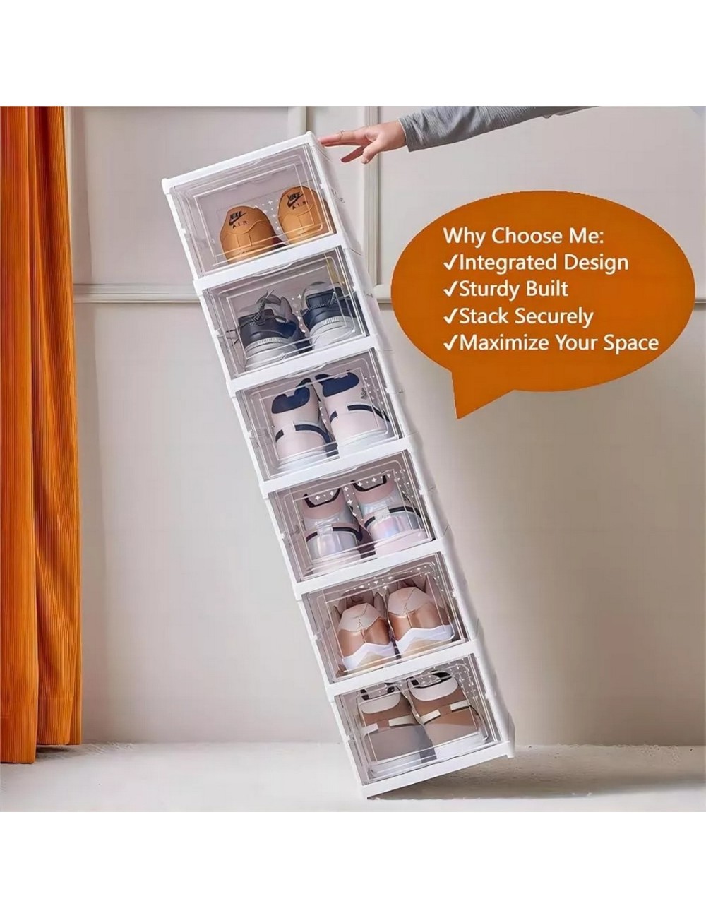 Zapatero Organizador Plegable X6 Almacenamientos Exhibición