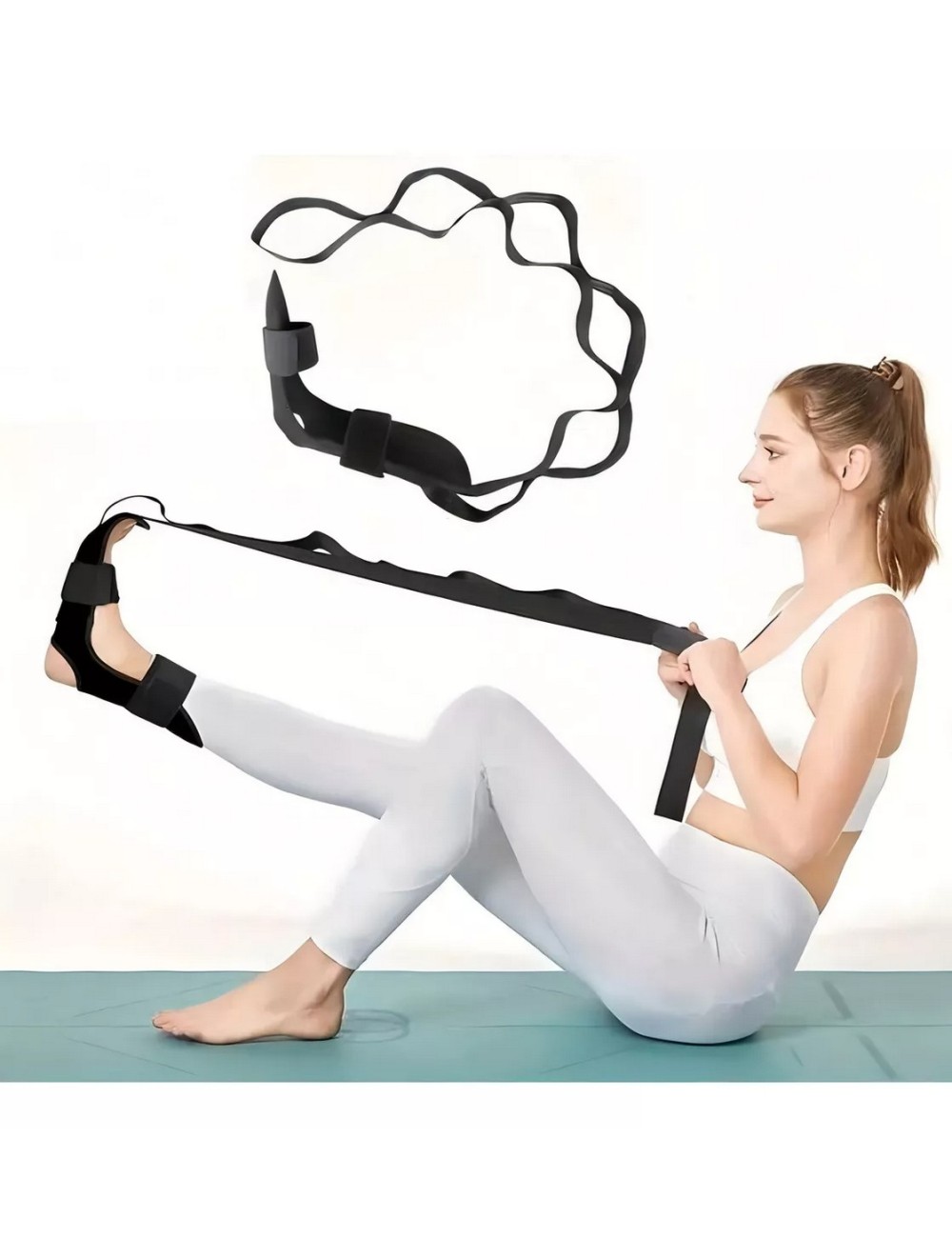 Banda Para Piernas Yoga Rehabilitación Estiramiento Resiste