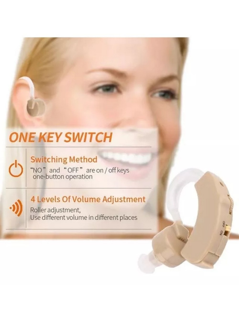 Amplificador Auditivo Sordera Mejor Oido Audífonos Sordos