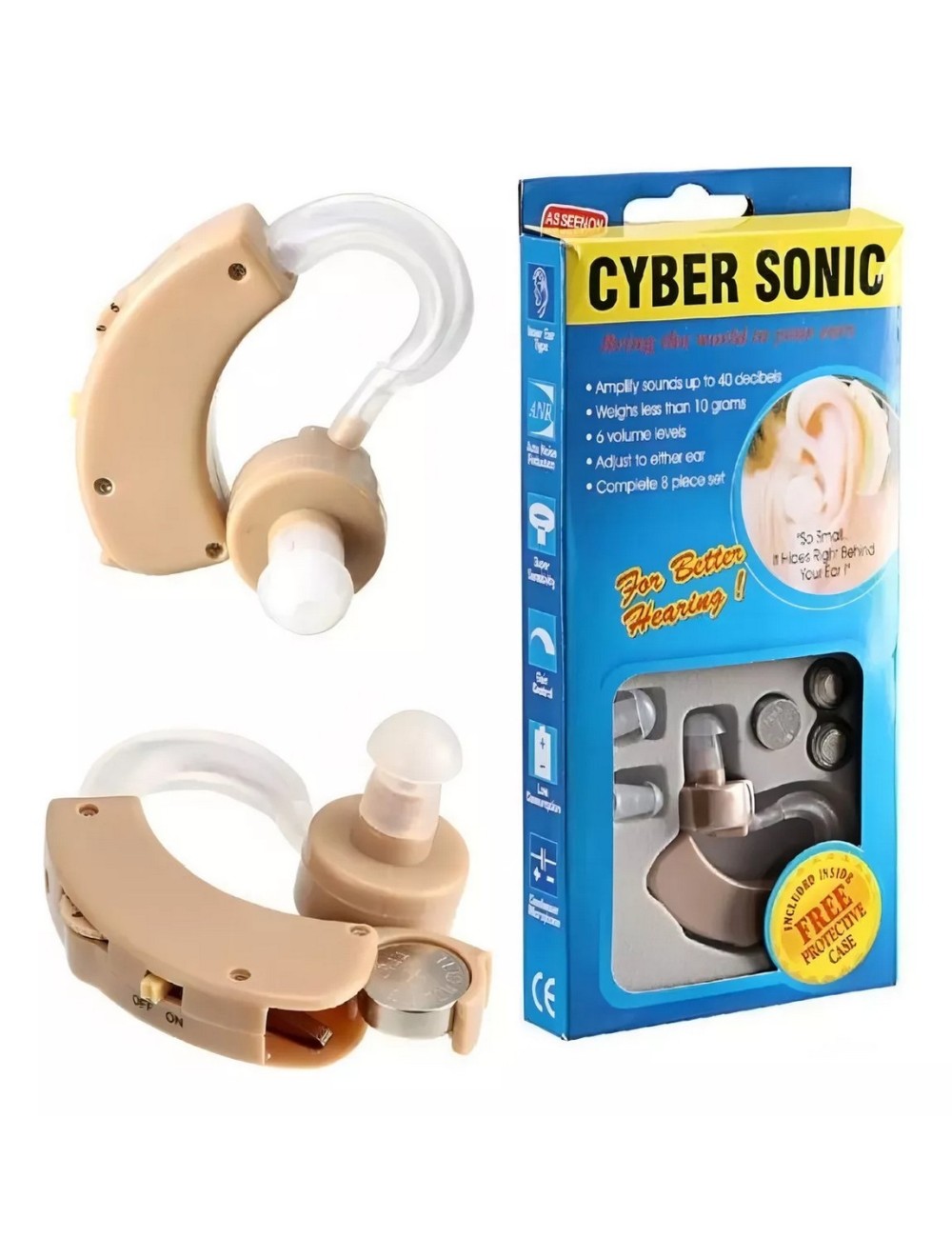 Amplificador Auditivo Sordera Mejor Oido Audífonos Sordos