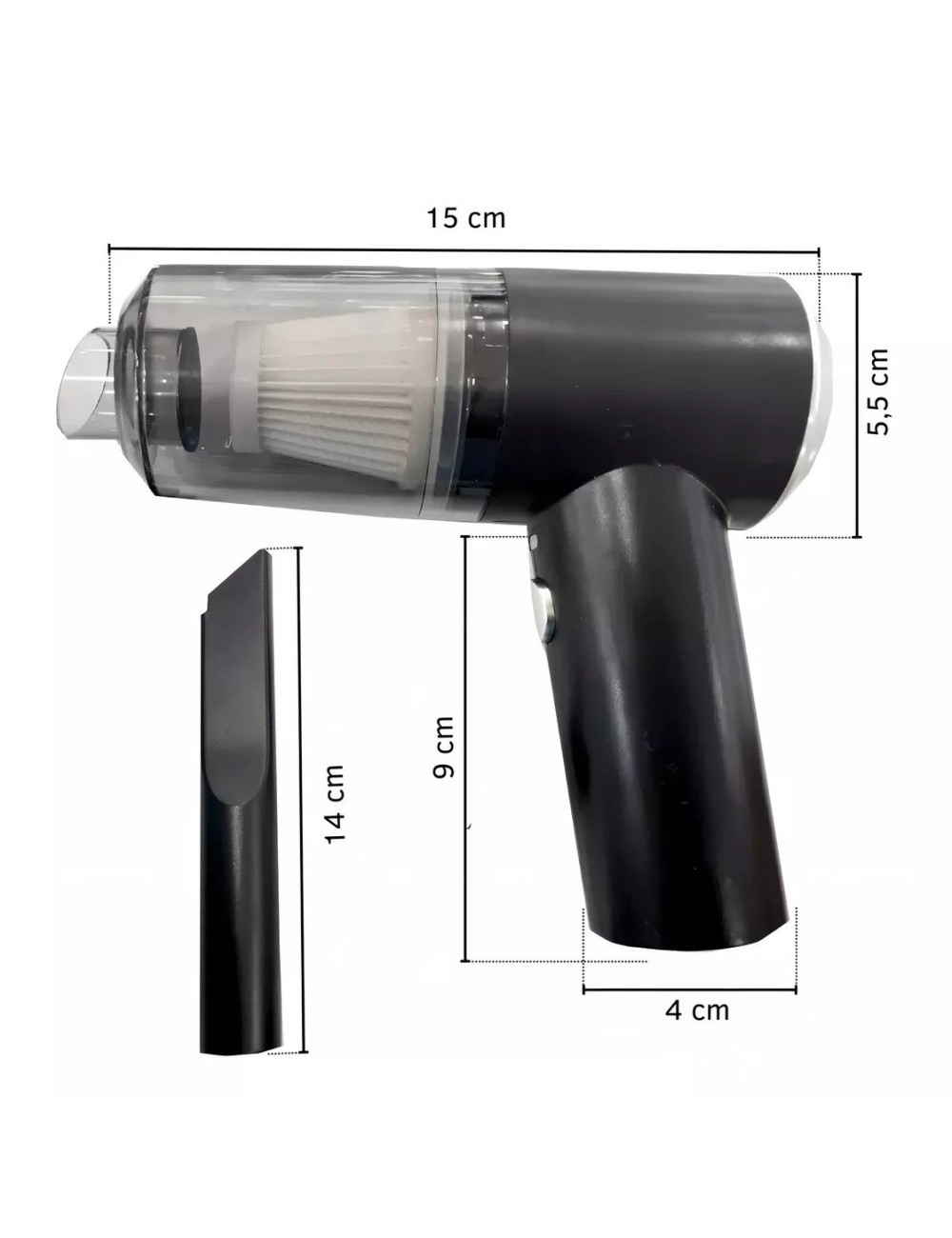Aspiradora Inalámbrica Recargable Casa Auto Usb Portatil Pc