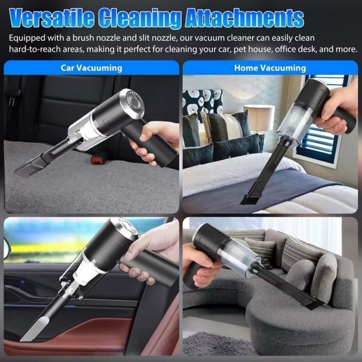 Aspiradora Inalámbrica Recargable Casa Auto Usb Portatil Pc