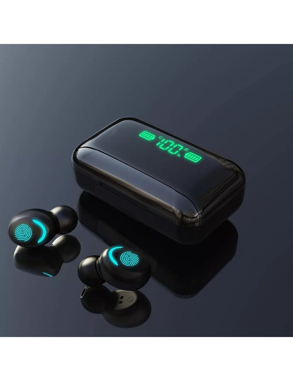 Audífonos Bluetooth Touch + Caja De Carga + Power Bank