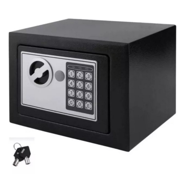 Caja Fuerte Digital Teclado Con Anclaje A La Pared + Llaves