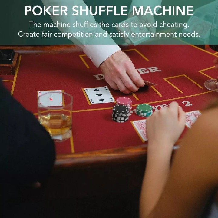 Barajador Cartas Poker Baraja Automático Mezclador + Bateria