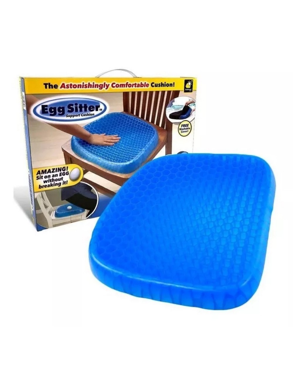 Asiento Cojín De Gel Ortopédico Con Funda Para Silla