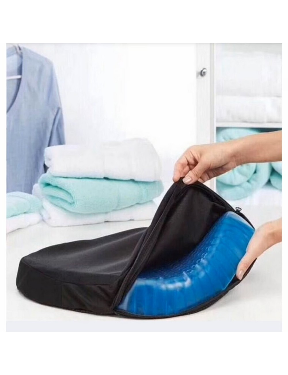Asiento Cojín De Gel Ortopédico Con Funda Para Silla