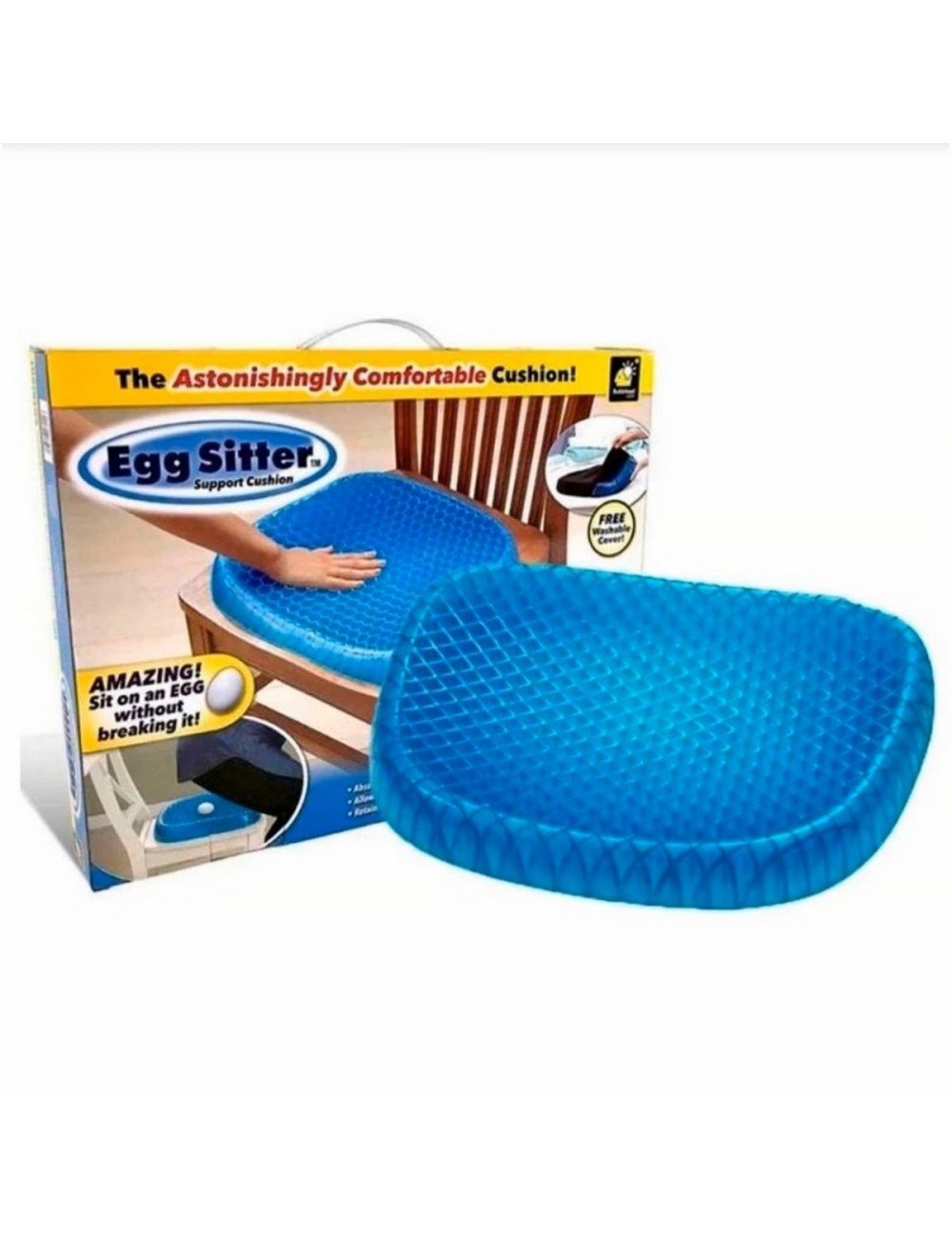 Asiento Cojín De Gel Ortopédico Con Funda Para Silla