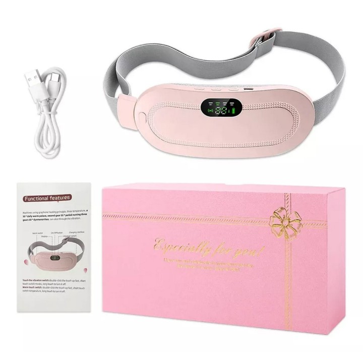 Cinturón Almohadilla Recargable Alivia Cólicos Menstruales