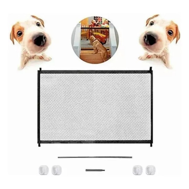 Puerta Para Perros, Mascotas Y Bebes Malla Interior