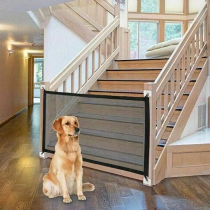 Puerta Para Perros, Mascotas Y Bebes Malla Interior