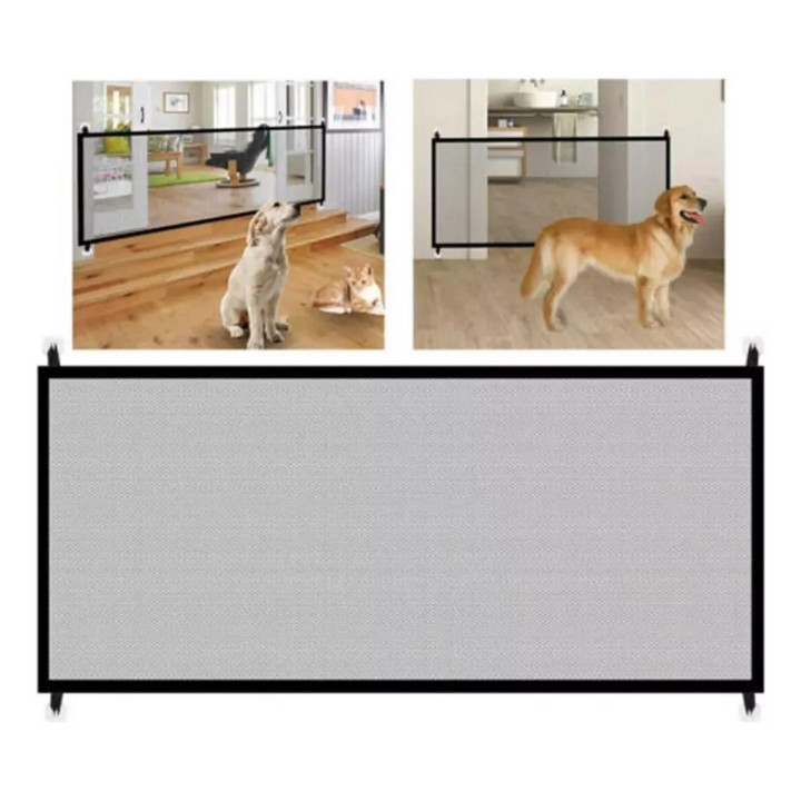 Puerta Para Perros, Mascotas Y Bebes Malla Interior