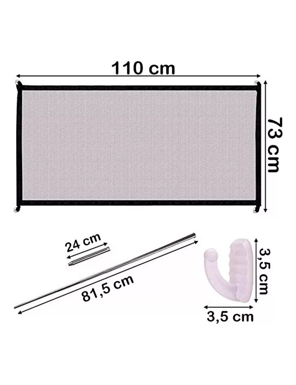 Puerta Para Perros, Mascotas Y Bebes Malla Interior