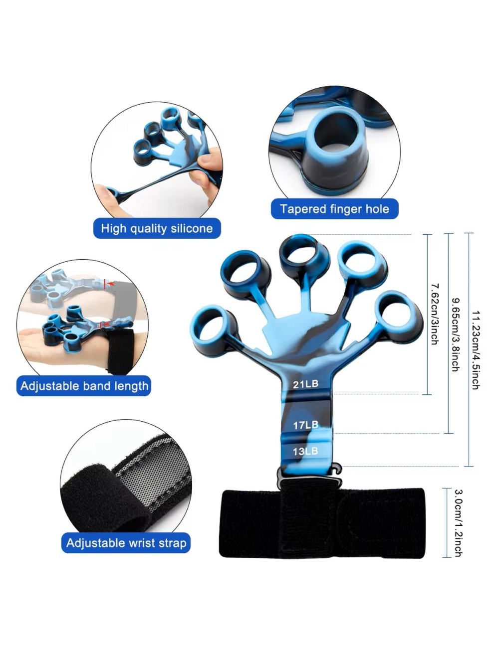 Banda Elastica Fortalecimiento Mano Dedos Resistencia