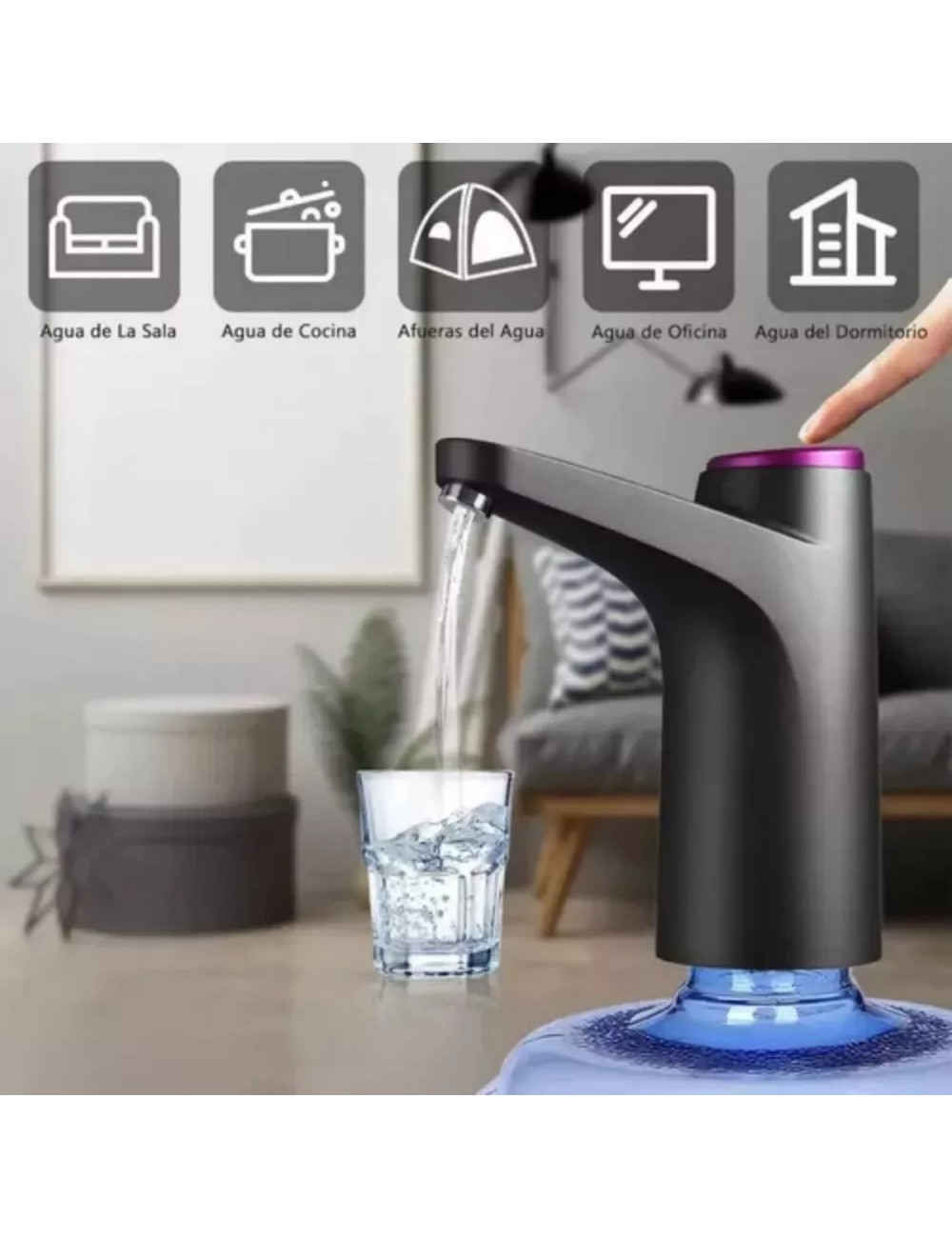 Dispensador Botellon Agua Recargable Bidon Garrafon Hogar