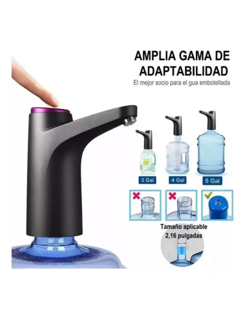 Dispensador Botellon Agua Recargable Bidon Garrafon Hogar
