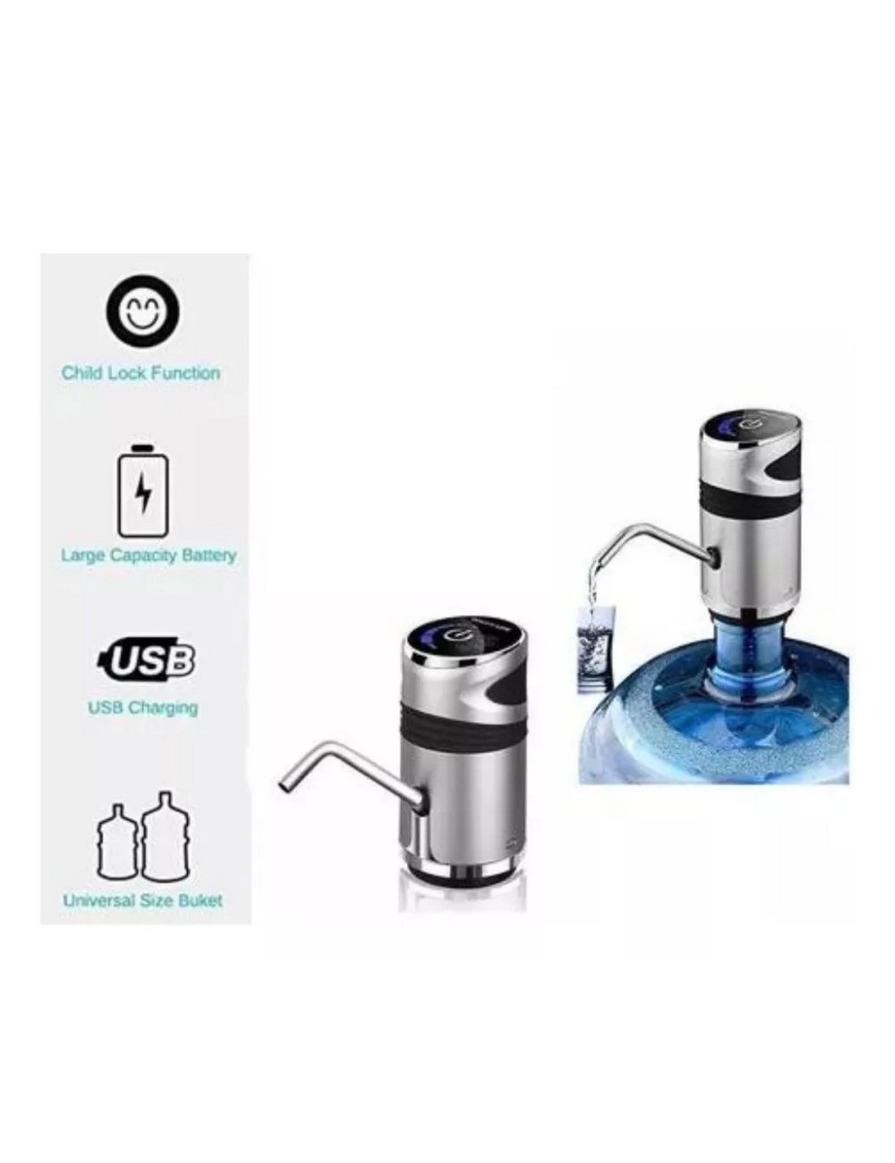 Dispensador Automático Recargable Para Agua De Botellón