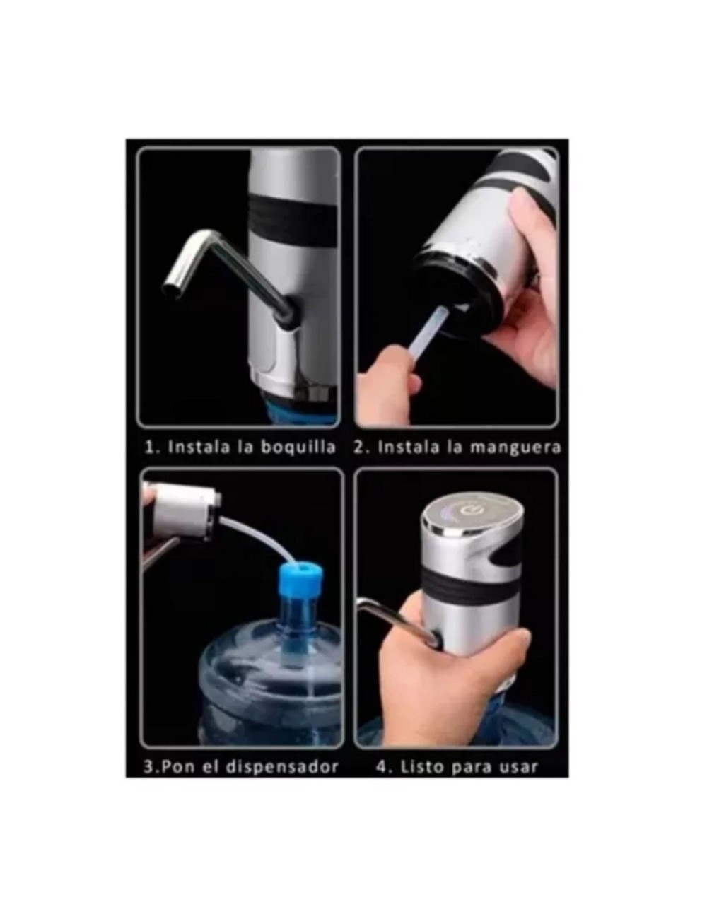 Dispensador Automático Recargable Para Agua De Botellón
