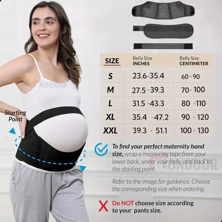 Fajas Maternidad Elástico Ajustable Cinturón Lumbar Prenatal
