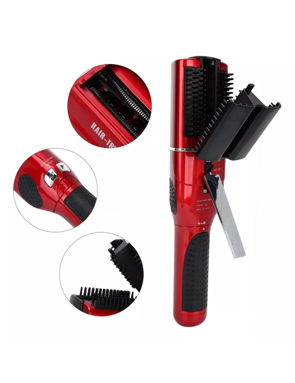 Maquina Quita Horquilla Recargable Profesional Portátil