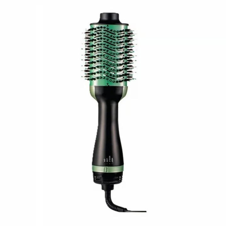 Combo Cepillo Secador + Rizador Ondas De Sirena Aguacate