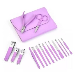 Estuche Set Manicure Pedicure Kit Cortauñas 16 Piezas