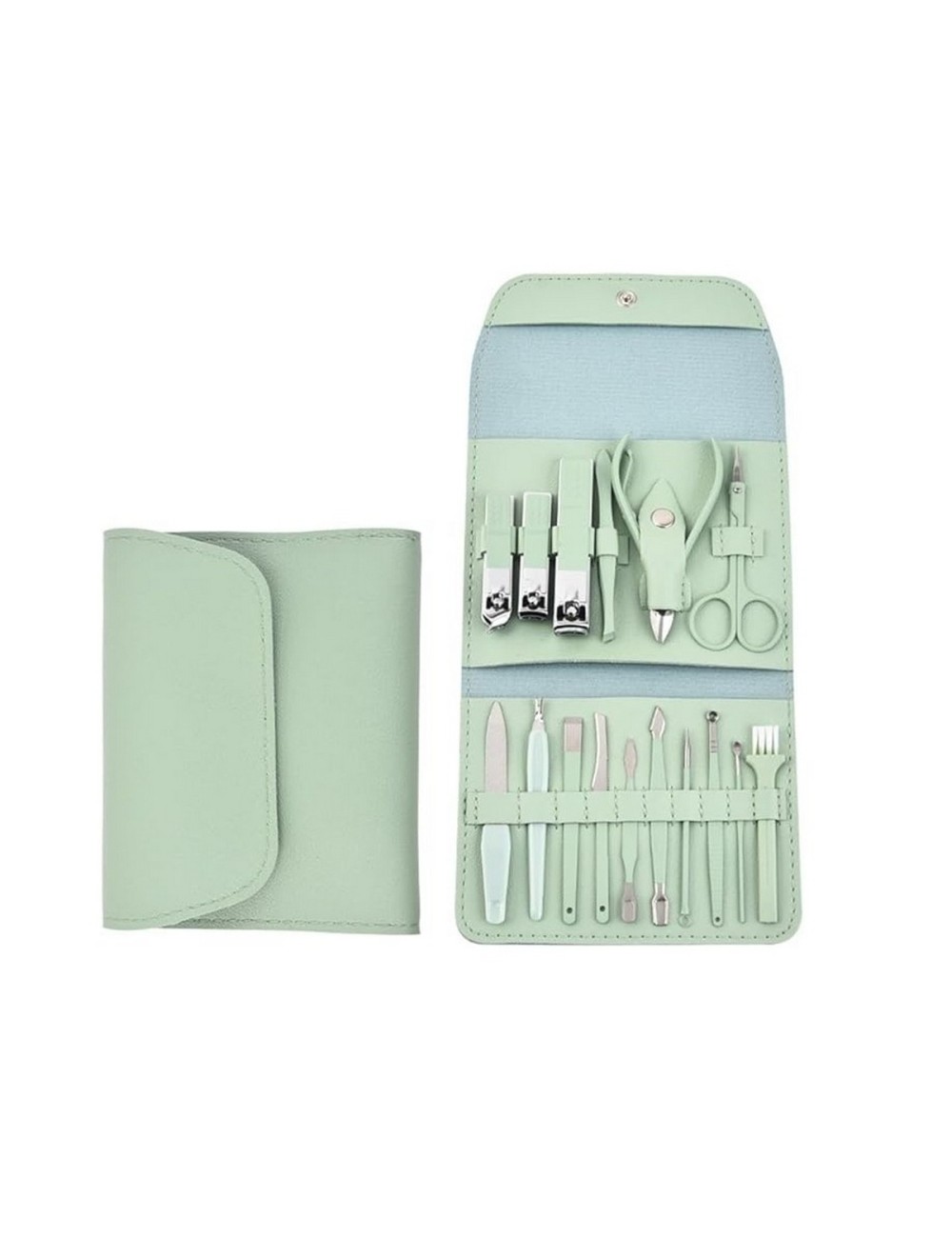 Estuche Set Manicure Pedicure Kit Cortauñas 16 Piezas