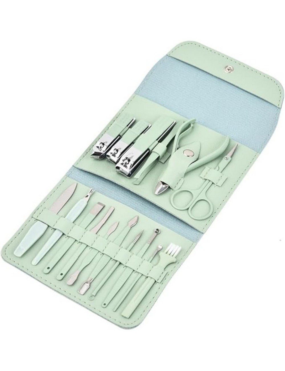 Estuche Set Manicure Pedicure Kit Cortauñas 16 Piezas