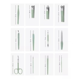 Estuche Set Manicure Pedicure Kit Cortauñas 12 Piezas