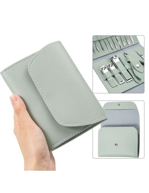 Estuche Set Manicure Pedicure Kit Cortauñas 12 Piezas