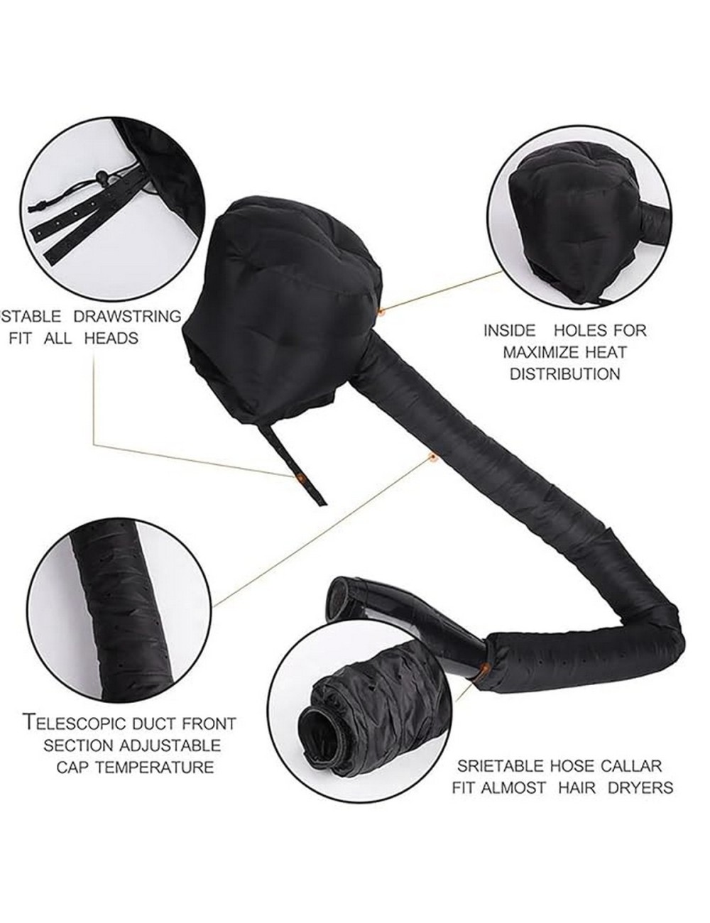 Gorro Térmico Cabello Crespos Rizos