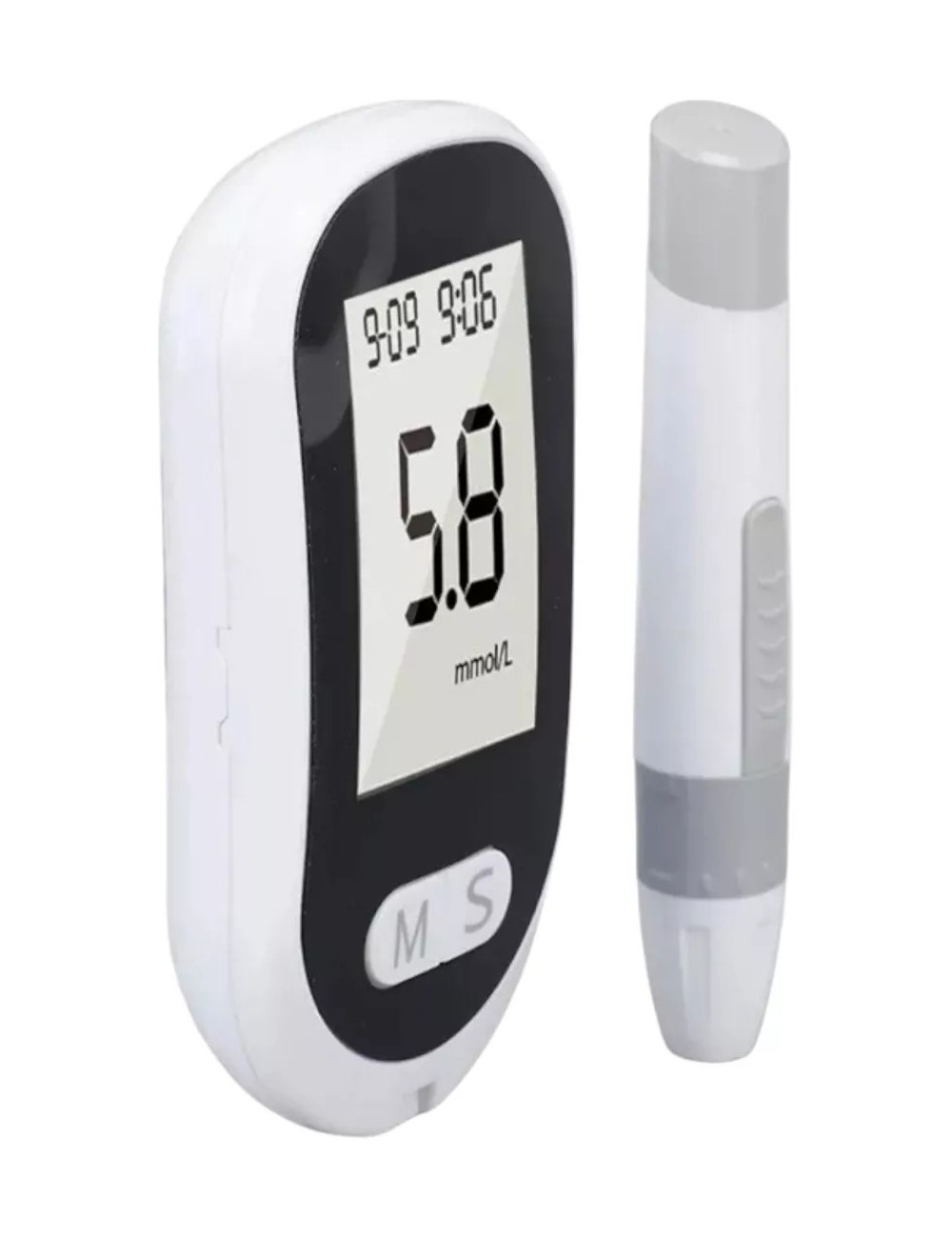 Kit Glucómetro Diabetes + 50 Tiras De Prueba + 50 Agujas