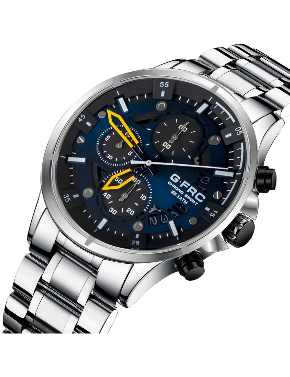 Reloj G-force H4230g Cronografo Funcional Acero + Estuche