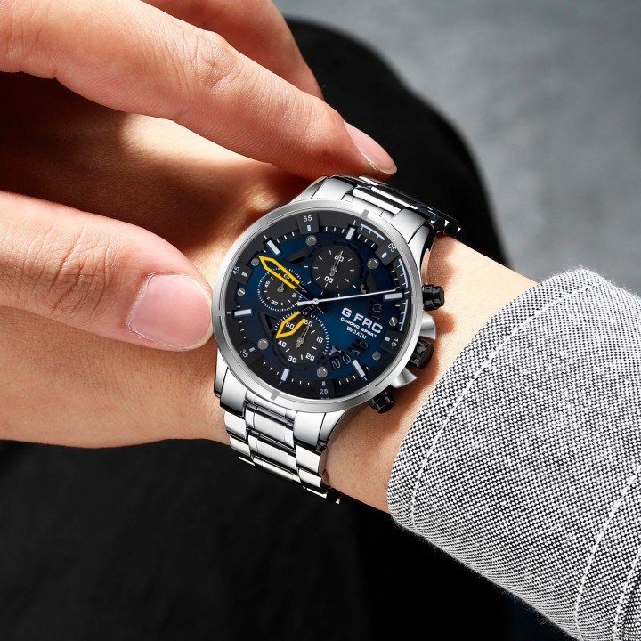 Reloj G-force H4230g Cronografo Funcional Acero + Estuche